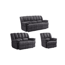 Torino Grey Fabric Recliner 3+2+1 Sofa Set
