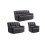 Torino Grey Fabric Recliner 3+2+1 Sofa Set 1