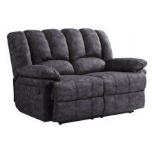 Torino Grey Fabric 2 Seater Recliner Sofa