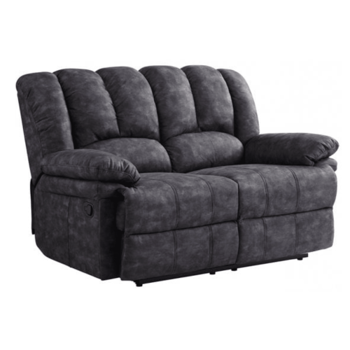 Torino Grey Fabric 2 Seater Recliner Sofa