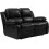Valencia Black Leather 2 Seater Recliner Sofa 1