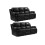 Valencia Black Leather Recliner 3+3 Seater Sofa Set 1