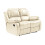 Valencia Cream Leather 2 Seater Recliner Sofa 1