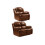 Valencia Tan Leather Recliner 2+1 Seater Sofa Set 1
