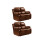 Valencia Tan Leather Recliner 2+2 Seater Sofa Set 1