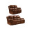 Valencia Tan Leather Recliner 3+2 Seater Sofa Set 1