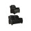 Valerie Black Leather 2+1 Seater Sofa Set 1