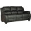 Valerie Black Leather 3 Seater Sofa 1