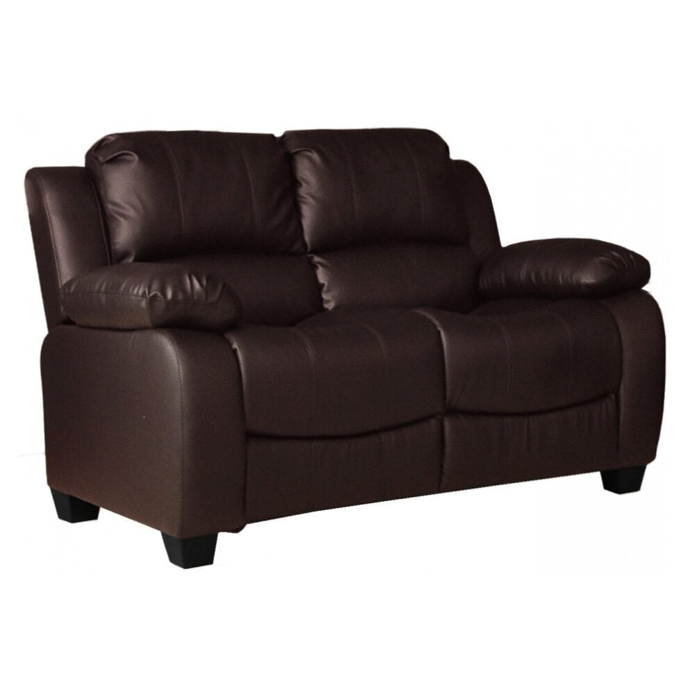 Valerie Brown Leather 2 Seater Sofa