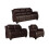 Valerie Brown Leather 3+2+1 Seater Sofa Bundle - Medium-Firm, Durable Frame, Easy Assembly 1