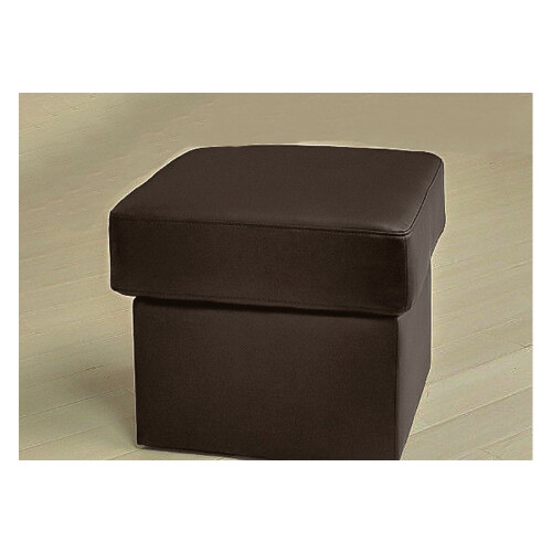 Valerie Brown Leather Footstool