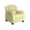 Valerie Cream Leather Armchair 1
