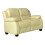 Valerie Cream Leather 2 Seater Sofa 1