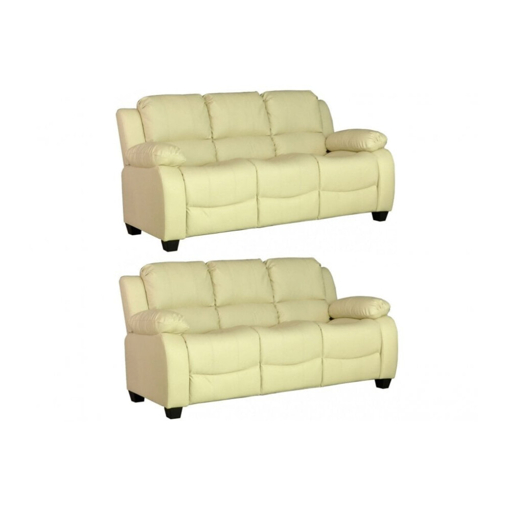 Valerie Cream Leather 3+3 Seater Sofa Set-image-OPC-PDYS99Y-NEW