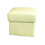 Valerie Cream Leather Footstool 1