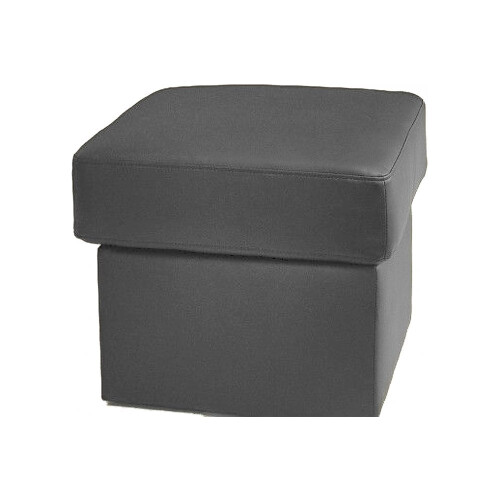 Valerie Grey Leather Foostool