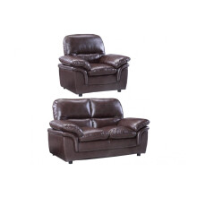 Verona Brown Leather 2+1 Seater Sofa Set