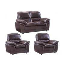 Verona Brown Leather 2+1+1 Seater Sofa Set