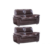 Verona Brown Leather 2+2 Seater Sofa Set