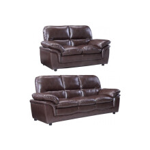 Verona Brown Leather 3+2 Seater Sofa Set
