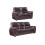 Verona Brown Leather 3+2 Seater Sofa Set 1