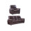 Verona Brown Leather 3+1 Seater Sofa Set 1