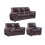 Verona Brown Leather 3+2+1 Seater Sofa Set 1
