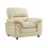 Verona Cream Leather Armchair 1