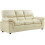 Verona Cream Leather 3 Seater Sofa 1