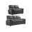 Verona Grey Leather 3+2 Seater Sofa Set 1