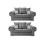 Verona Scatter Grey Fabric 2+2 Seater Sofa Set 1