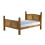 Birlea Corona Mexican Solid Pine High Foot End 135cm Bedstead Double bed Frame 3