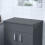 NES Home Nes Home 505mm Anthracite MDF Bathroom Worktop For Vanity Cabinet 1