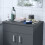 NES Home Nes Home 505mm Anthracite MDF Bathroom Worktop For Vanity Cabinet 3