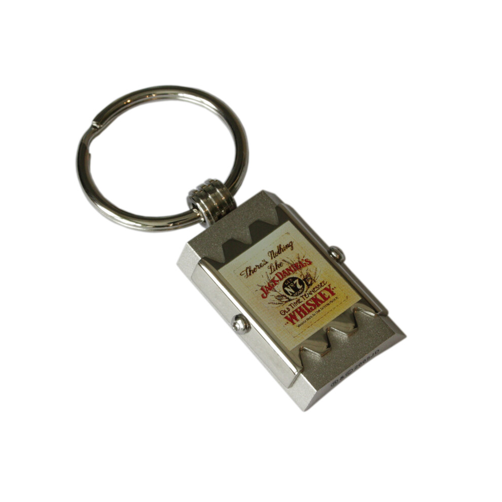 Jack Daniels Nostalgia Keyring Silver