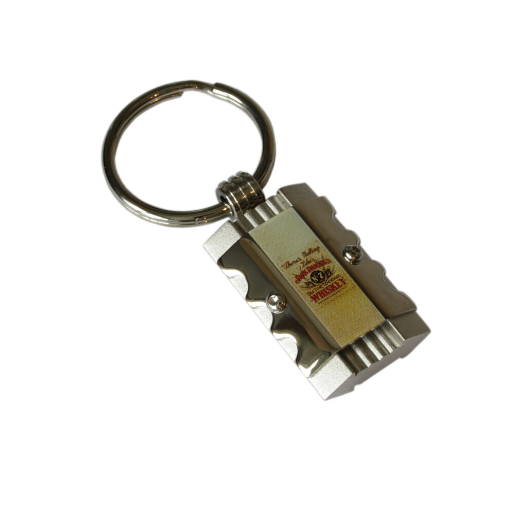 Jack Daniels Nostalgia Keyring Silver