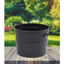 Small Blacksmith Barrel Planter Tub Indoor Outdoor With Handles 35cm