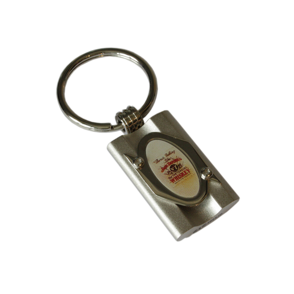 Jack Daniels Nostalgia Keyring Silver