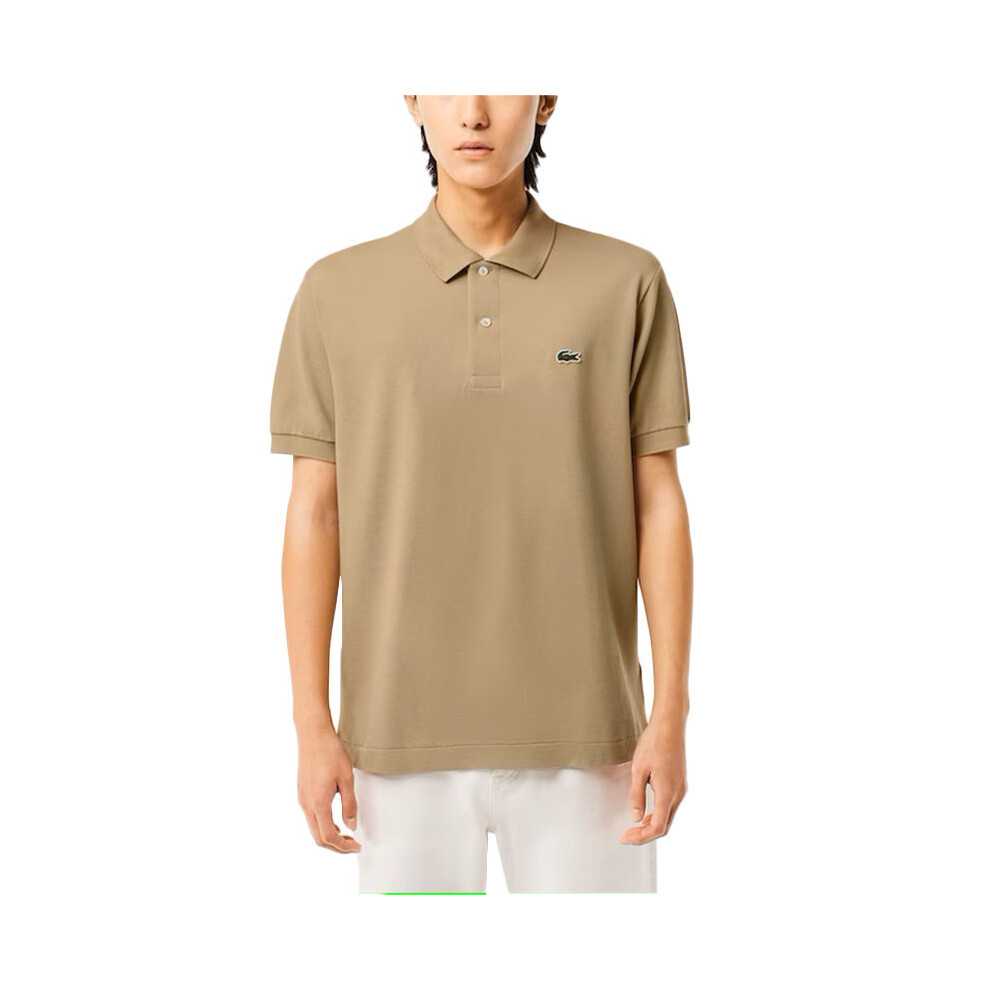 (Beige, XS) Lacoste L1212 Mens Polo Shirts Golf SportsÂ Tee