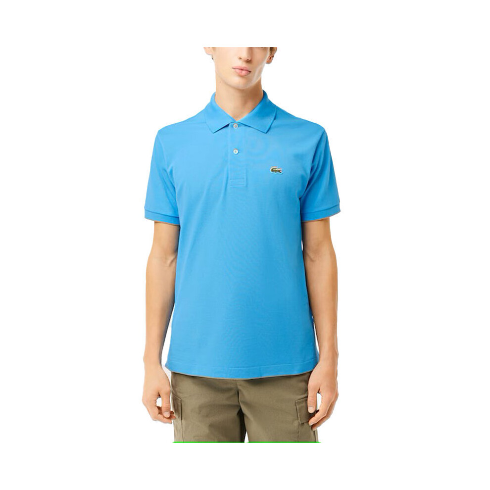 (Celest Blue, M) Lacoste L1212 Mens Polo Shirts Golf SportsÂ Tee