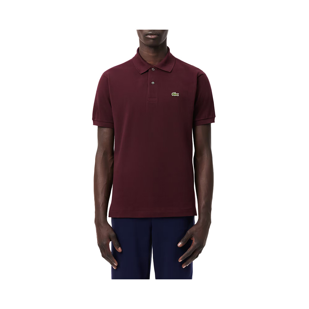 (Burgundy, XS) Lacoste L1212 Mens Polo Shirts Golf SportsÂ Tee