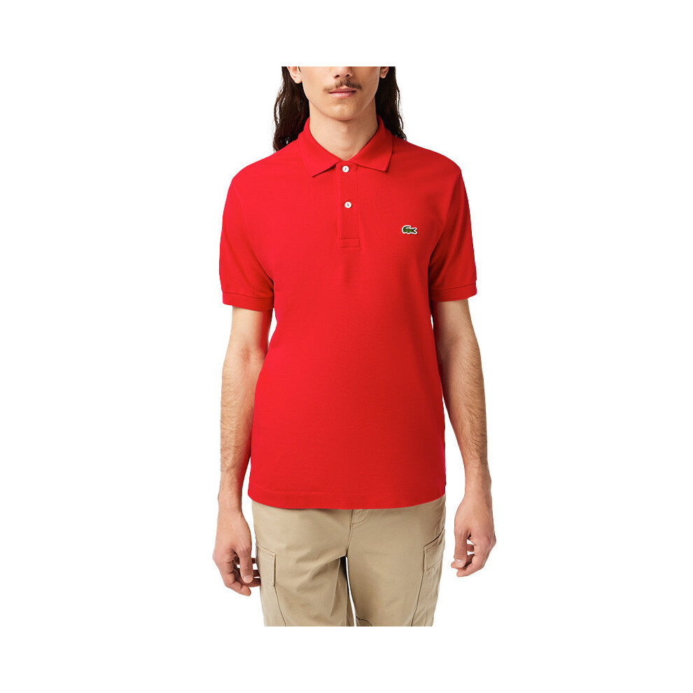 (Red 240, L) Lacoste L1212 Mens Polo Shirts Golf SportsÂ Tee