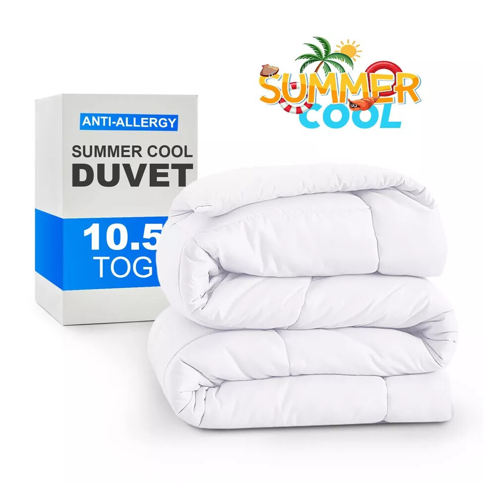 (MICROFIBER 10.5, Super king) Duvet Quilt Anti Allergy Tog Duvet All Seasons Bedding Duvet Tog