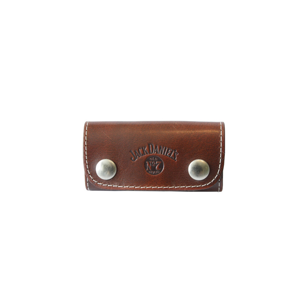 Jack Daniels Western Leather Multi-Key Holder Brown