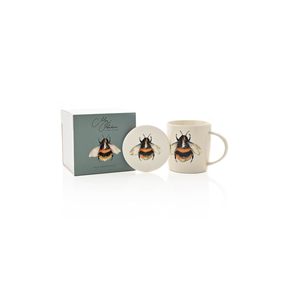 Bumble Bee Ceramic Mug & Coaster Boxed Gift Set