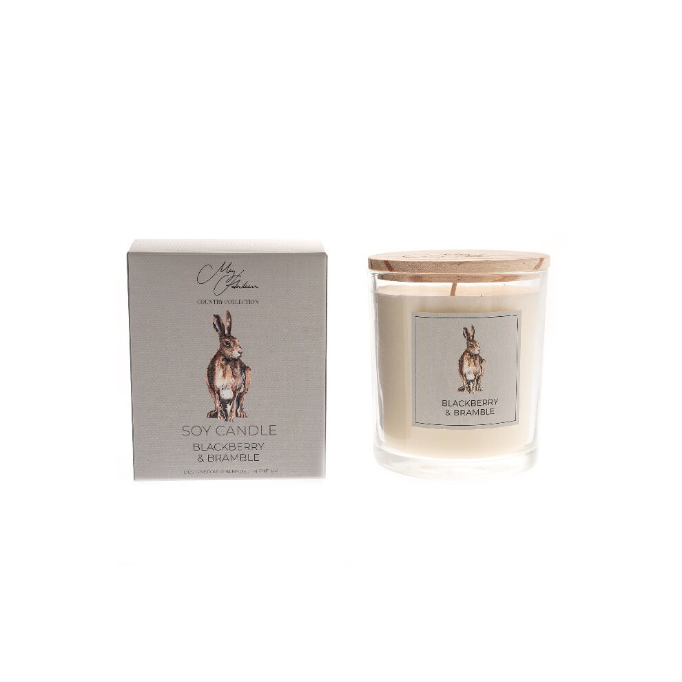 Hare Design Blackberry Bramble Scented Soy Wax Lidded Boxed Jar Candle