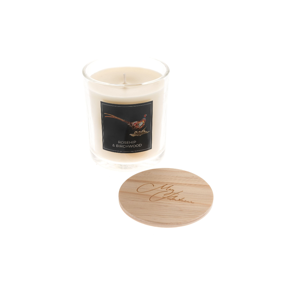 Pheasant Rosehip & Birchwood Scented Soy Wax Lidded Boxed Jar Candle-image-OPC-PDYSD2P-NEW