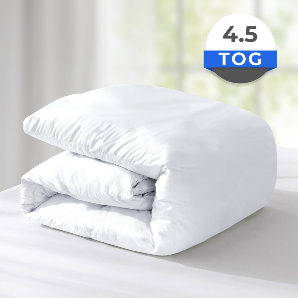 (4.5 Tog Microfiber, Single Duvet Quilt) Soft Microfiber Duvets Quilts 4.5, 7.5, 10.5 Tog