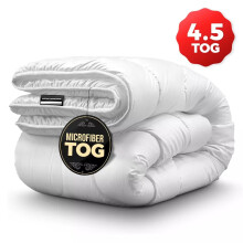 (4.5, Super King: 260 X 220cm) Microfiber Duvets & Quilts All Seasons Duvet Tog