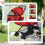 PawHut PawHut Pet Stroller Dog Foldable Travel Carriage with Reversible Handle, Red 3